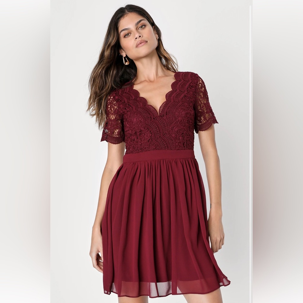 Maroon Homecoming dress size Medium